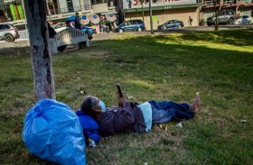 ارتفاع عدد المشردين في لوس أنجليس 