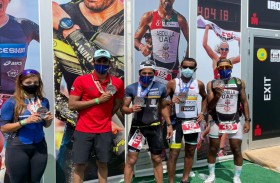 شرطة أبوظبي تفوز بالمركز الأول في بطولة دبي للرجل الحديدي «آيرون مان»