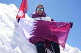 المتسلقة القطرية الشيخة أسماء تواصل تحطيم الأرقام القياسية 