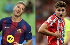 ألفاريز بديل ليفاندوفسكي في برشلونة