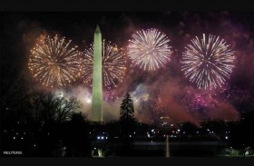 احتفالات نارية بالبيت الأبيض