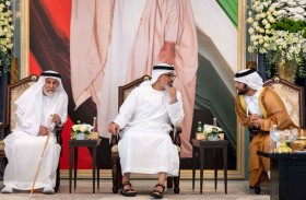 خالد بن محمد بن زايد يحضر أفراح محمد بن نعيف العامري في أبوظبي