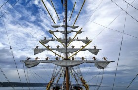 السفينة الشراعية الضخمة «كواوتيموك» تقطع 775 ألف ميل بحري 