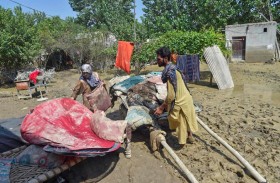 قرويون في باكستان يكافحون  لحماية أراضيهم بعد الفيضانات 