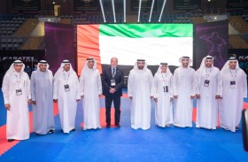 ولي عهد الفجيرة يشهد ختام بطولة الدوري العالمي للشباب للكاراتيه ويتوّج الفائزين