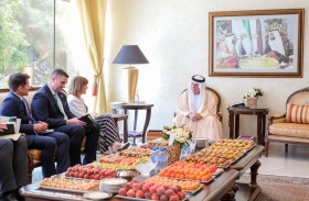 سعود بن صقر يستقبل سفيرة إيرلندا