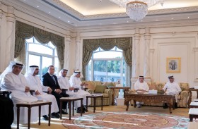 هزاع بن زايد يستقبل وفداً من جامعة الإمارات