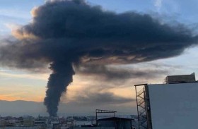 حريق ضخم يلتهم مصنع ألبان 