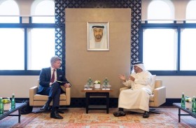 أنور قرقاش يلتقي المبعوث الأممي إلى اليمن