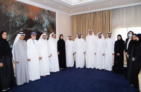 ولي عهد الفجيرة يستقبل أعضاء اللجنة العليا لتنسيق العمل الإحصائي بالدولة 