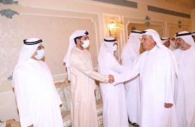 راشد النعيمي يقدم واجب العزاء بوفاة هناء القاسمي