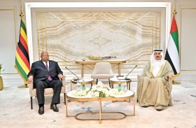 صقر غباش يبحث تعزيز العلاقات الثنائية مع رئيس مجلس النواب بجمهورية زيمبابوي