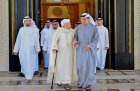 منصور بن زايد يستقبل رئيس وأعضاء مجلس الإمارات للإفتاء