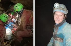 محاولات لإنقاذ مستكشفة عالقة في أعماق كهف 
