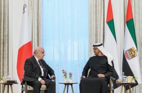 رئيس الدولة ورئيس مالطا يبحثان تعزيز علاقات البلدين والقضايا الإقليمية والدولية 