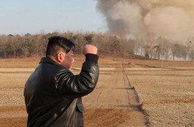 زعيم كوريا الشمالية يشرف على تدريبات «سلاح الإبادة»