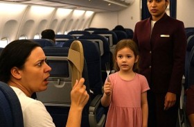 طفلة تطعن راكبة على متن طائرة أثناء نوم والدتها