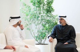 خالد بن محمد بن زايد يلتقي حمدان بن محمد بن راشد