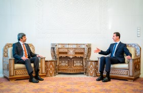 بشار الأسد يستقبل عبدالله بن زايد في دمشق