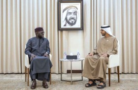 شخبوط بن نهيان يستقبل رئيس الجمعية الوطنية في السنغال