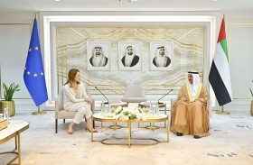 صقر غباش ورئيسة البرلمان الأوروبي يعقدان جلسة مباحثات مشتركة