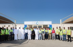 الطاير يتفقد سير العمل في المرحلة الأولى من مشروع مجمع حصيان بقدرة  إنتاجية 180 مليون جالون من المياه المحلاة يومياً بنظام المنتِج المستقل للمياه 