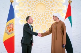 عبدالله بن زايد يلتقي رئيس وزراء أندورا في مقر إكسبو 2020 دبي