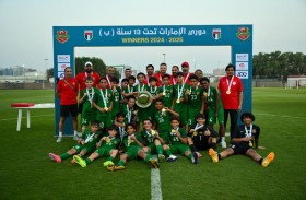 تتويج فريق خورفكان بدرع دوري تحت 12 سنة (ج)