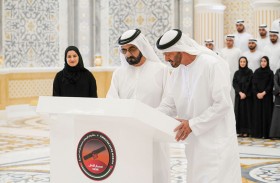 محمد بن راشد ومحمد بن زايد يوقعان القطعة الأخيرة في مسبار الأمل