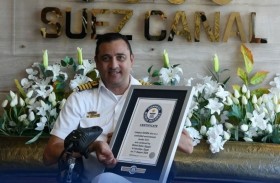 ربان مصري يسجل رقماً قياسياً في غينيس