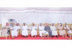 حاكم عجمان وولي عهده يقدمان واجب العزاء في وفاة نورة بنت راشد خصيف النعيمي