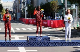 ثنائية كينية في ماراثون السيدات 