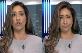 مذيعة تبتلع ذبابة على الهواء