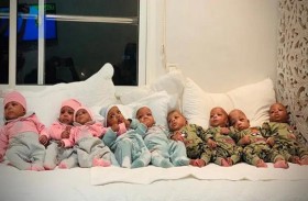 تنجب 9 توائم في حمل واحد