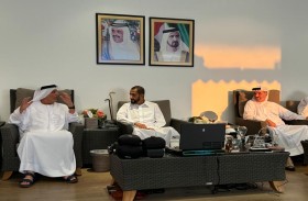 أحمد بن راشد يستقبل مطر الطاير بمناسبة احتفالات الوصل بالثنائية