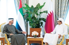 رئيس الدولة يؤكد دعم الإمارات جميع الإجراءات التي تتخذها قطر للحفاظ على سيادتها وسلامة أراضيها