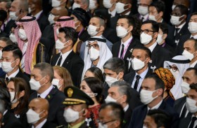 خالد بن محمد بن زايد يشارك في مراسم تشييع جنازة رئيس الوزراء الياباني السابق شينزو آبي