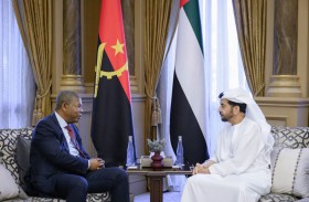 حمـــدان بـن زايـــــد يســتقبــل رئيـس أنـغـــولا 