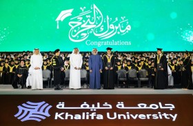 خالد بن محمد بن زايد يشهد حفل تخريج طلبة جامعة خليفة