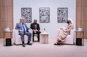 عبدالله بن زايد يستقبل وزير خارجية الأوروغواي في إكسبو 2020