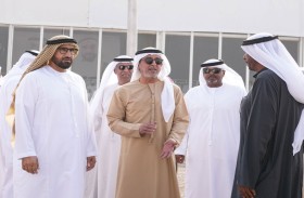 راشد بن حمدان بن محمد يزور مزانية الإبل في مهرجان محمد بن زايد لسباقات الهجن