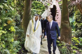 رئيس الدولة يلتقي الرئيس الفخري لحزب الحلم الجورجي الحاكم في إطار زيارته الرسمية إلى جورجيا