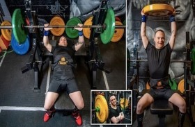 مصاب بمتلازمة داون بطل في رفع الأثقال