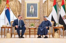 رئيس الدولة والرئيس الصربي يؤكدان أهمية تكثيف الجهود لاستقرار المنطقة ومعالجة الأزمات بالوسائل الدبلوماسية 