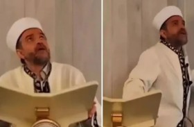 فيديو لإمام مسجد مذعور أثناء الزلزال 