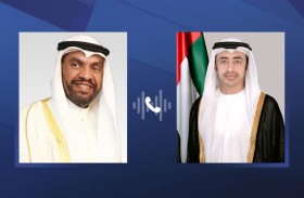 عبدالله بن زايد يهنئ هاتفيا وزير خارجية الكويت