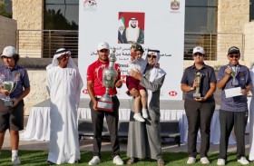 نهيان بن مبارك يتوج الفائزين بكأس رئيس الدولة للجولف