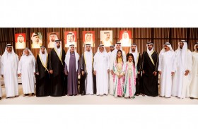 حمدان بن راشد ونهيان بن مبارك والشيوخ يحضرون أفراح الفلاسي والمهيري