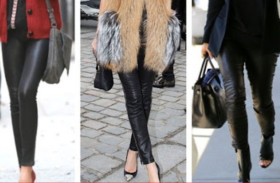 بنطال الجلد.. يمنح المرأة الفخامة في موسم الشتاء