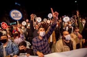 تظاهرة في الشطر الشمالي من قبرص تنديداً بـ «تدخّل» تركيا 